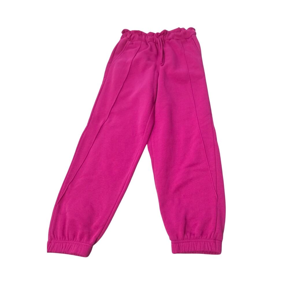 Zenana Fleece Jogger Sweatpants Fuchsia/Magenta Size Small